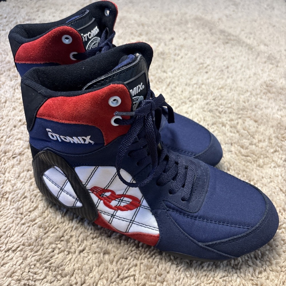 Otomix MMA Boxing Weightlifting Shoes - Men's 7.5 Red White Blue NWOB